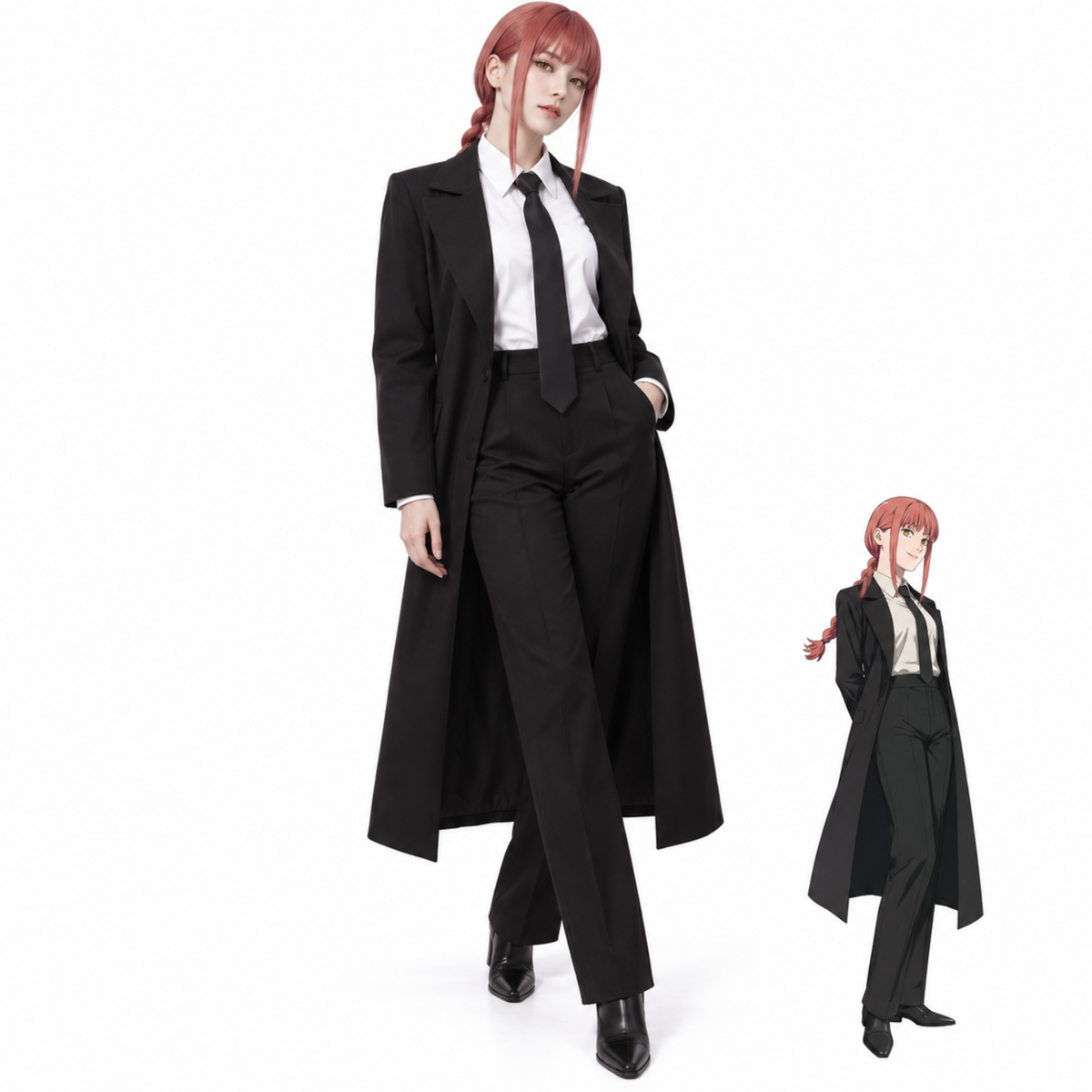 costume cosplay sacadranca chainsaw man makima
