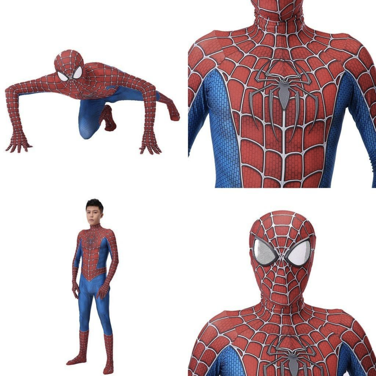 costume cosplay sacadranca spider-man bodysuit