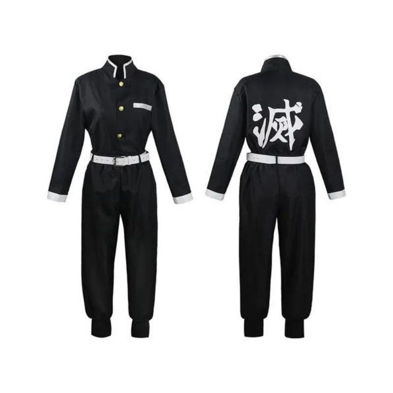 Costume Cosplay Sacadranca Demon Slayer Divisa Maschile - Fronte/Retro