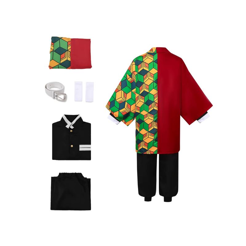 costumi cosplay sacadranca demon slayer Giyu Tomioka - retro