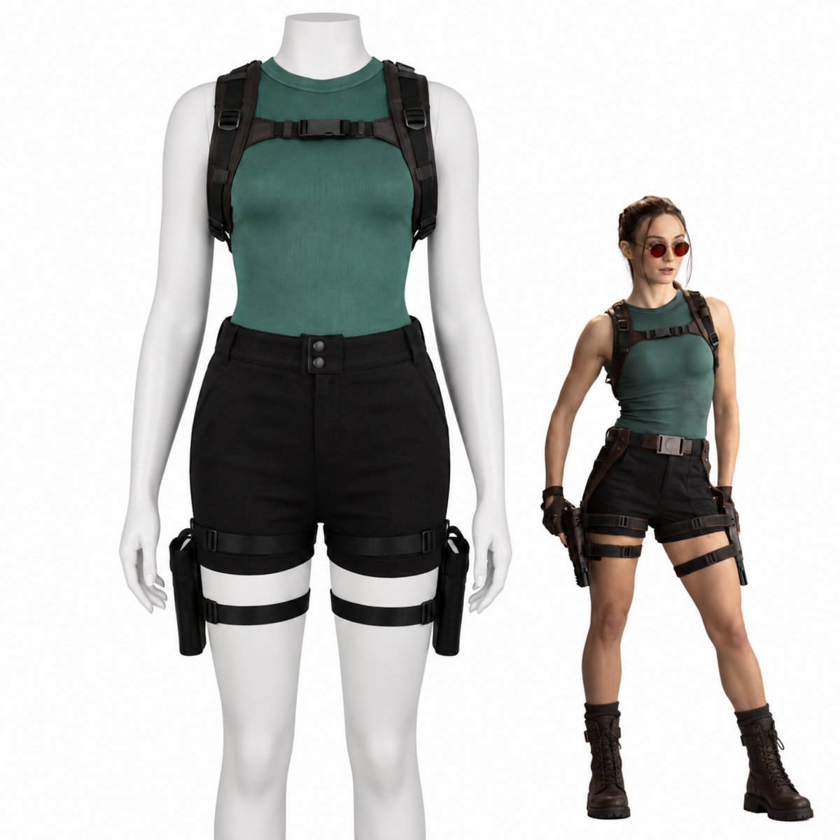 costume cosplay sacadranca tomb raider lara croft