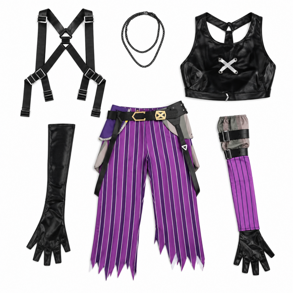 costume cosplay sacadranca league of legends arcane jinx