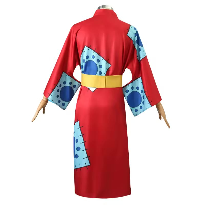 Costume Cosplay Sacadranca One Piece Luffy Wano Kuni - Retro