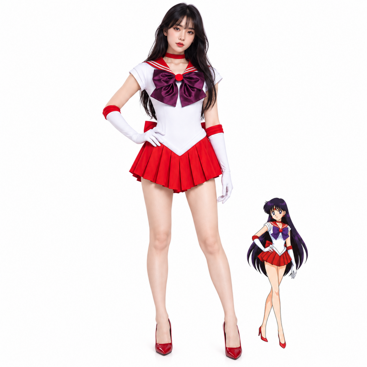 costume cosplay sacadranca sailor moon sailor mars