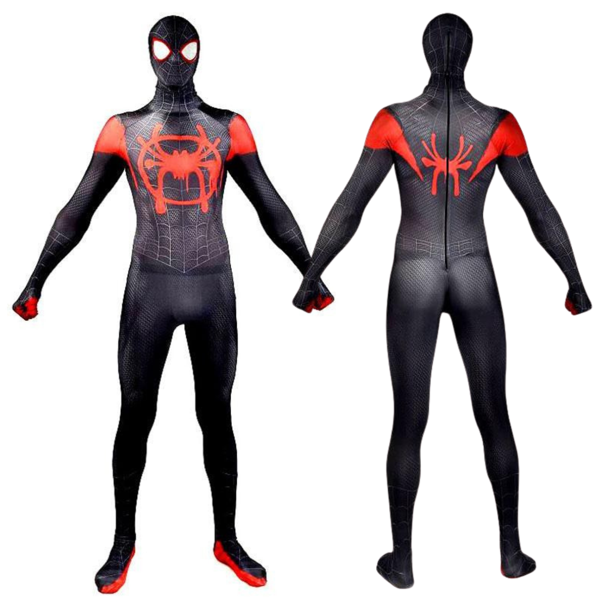 costume cosplay sacadranca spider-man miles morales bodysuit