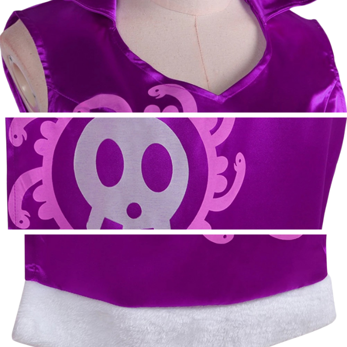 COSTUMI COSPLAY SACADRANCA ONE PIECE BOA HANCOCK MARINEFORD