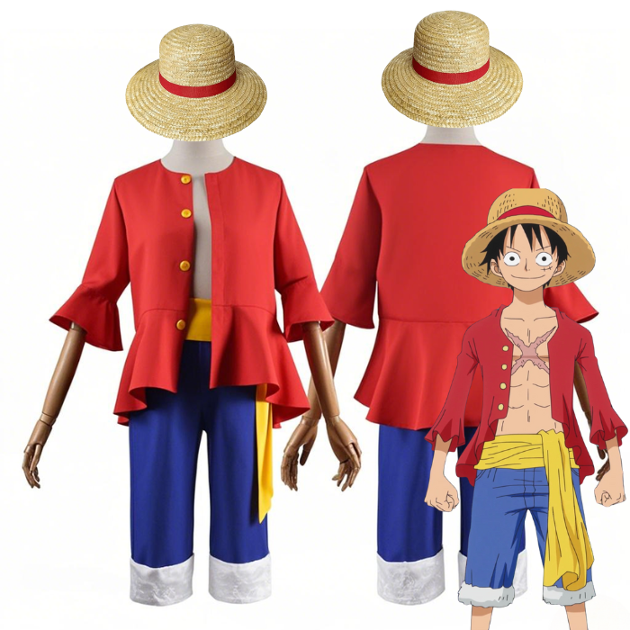 costumi cosplay sacadranca luffy one piece