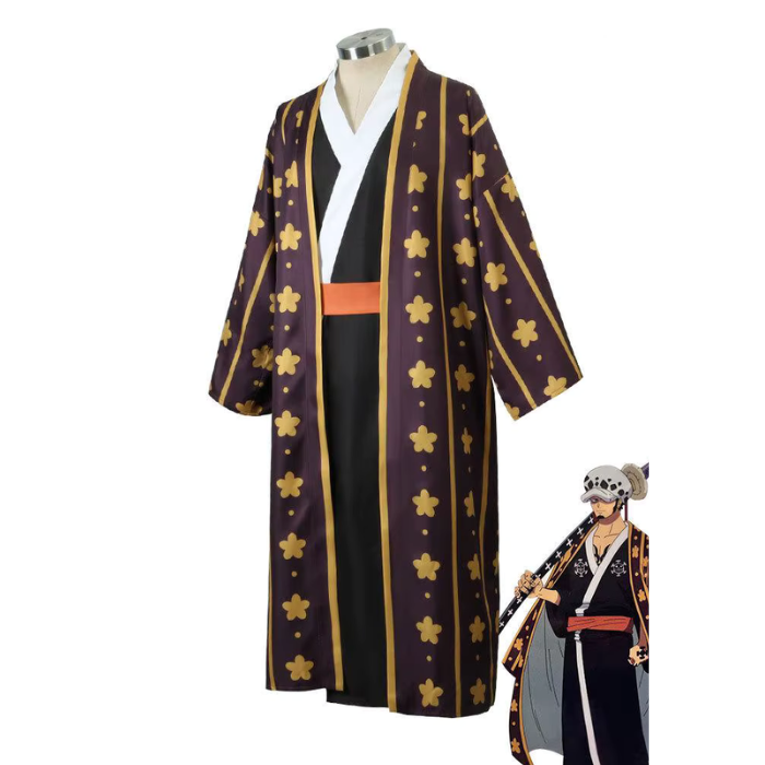 costumi cosplay sacadranca one piece trafalgar law