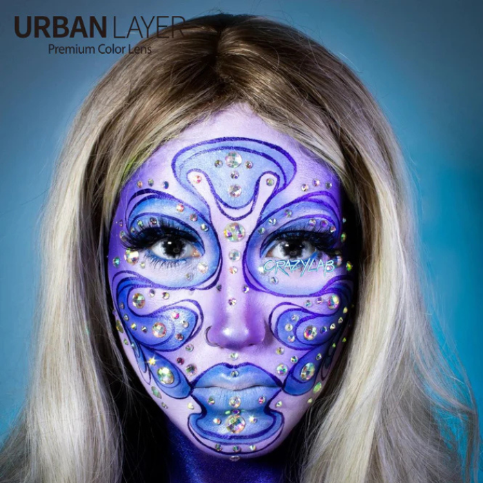 lenti cosplay crazy lens sacadranca urban layer black zombie 2