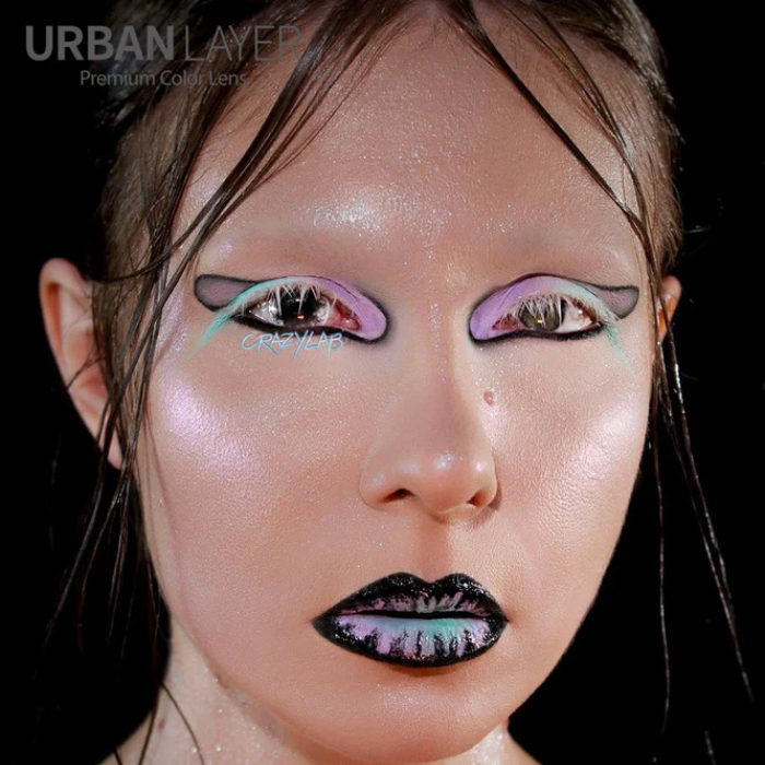 lenti cosplay crazy lens sacadranca urban layer black zombie 2