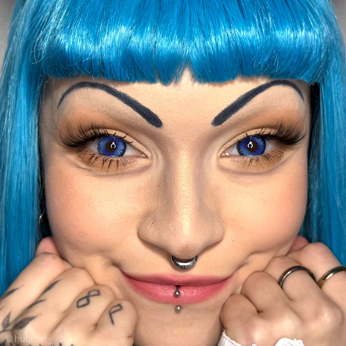 lenti cosplay crazy lens sacadranca butterfly blue