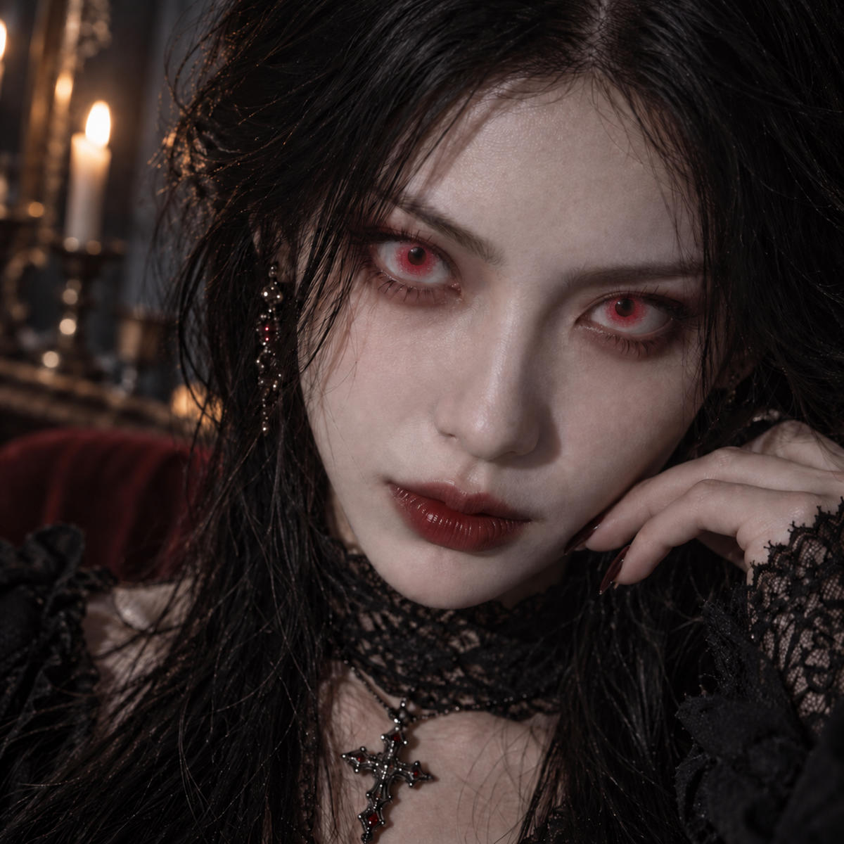 lenti cosplay crazy lens sacadranca urban layer chaos eye red