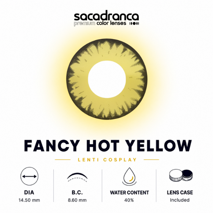 lenti cosplay crazy lens fancy yellow