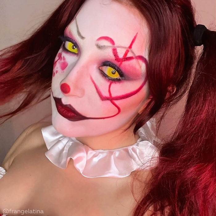 lenti cosplay crazy lens urban layer sacadranca glow uv yellow 17mm