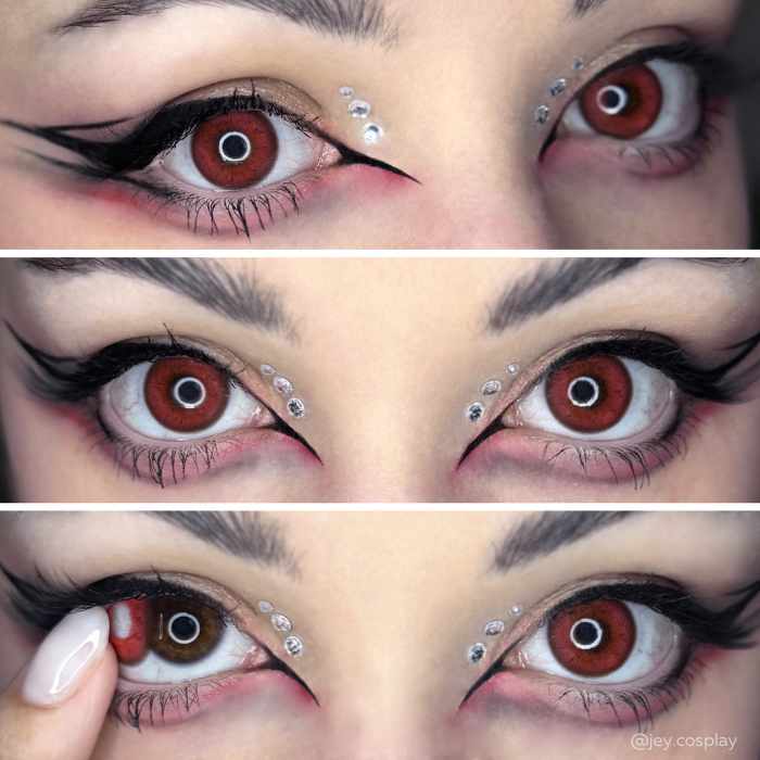 lenti cosplay crazy lens sacadranca oni red