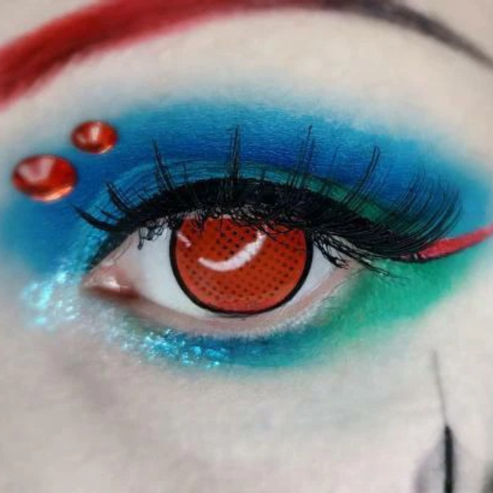 sacadranca lenti cosplay crazy lens red r mesh