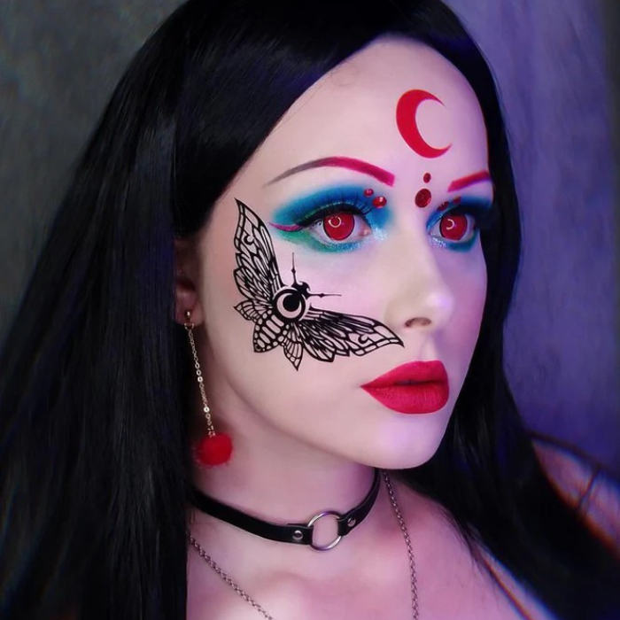 sacadranca lenti cosplay crazy lens red r mesh