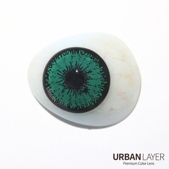 lenti cosplay crazy lens sacadranca urban layer tokyo n green 17 mm