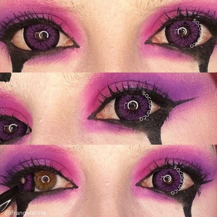 lenti cosplay crazy lens sacadranca urban layer tokyo n violet 17 mm