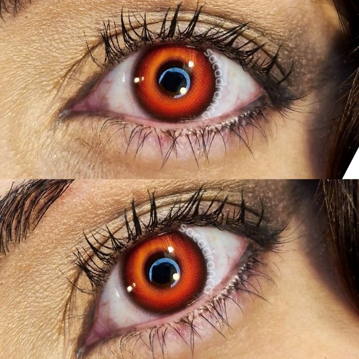 lenti cosplay crazy lens sacadranca universal red