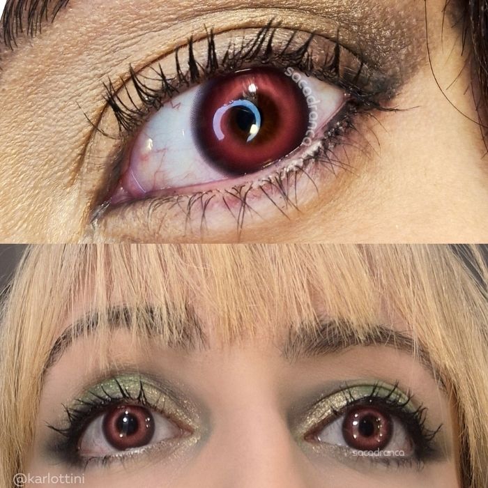 lenti cosplay crazy lens sacadranca universal rose