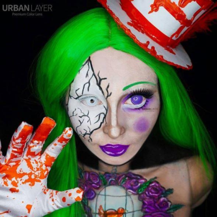 lenti cosplay crazy lens sacadanca urban layer minisclera violet rinnegan 17mm