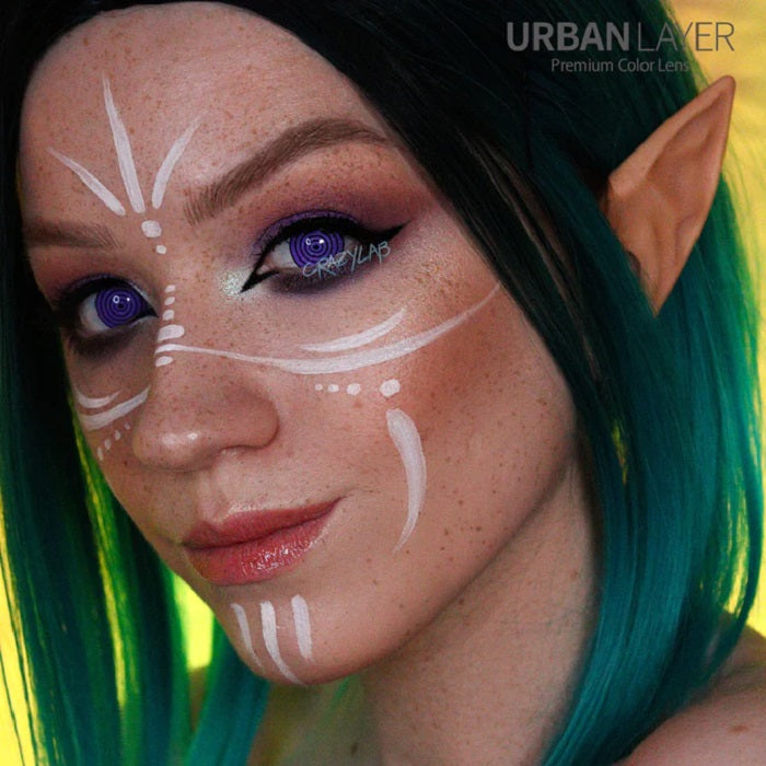 lenti cosplay crazy lens sacadranca urban layer violet rinnegan