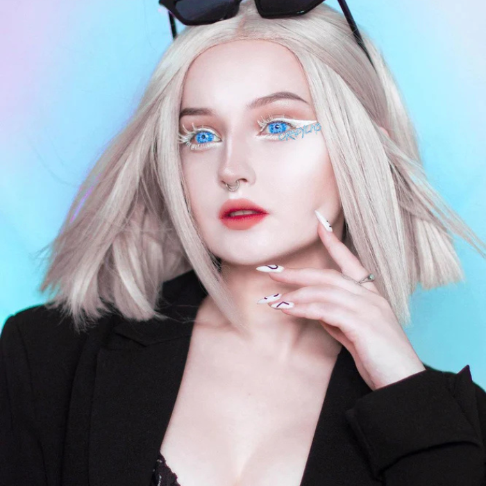 Lenti Cosplay Crazy Lens White Walker Blue - shooting 2