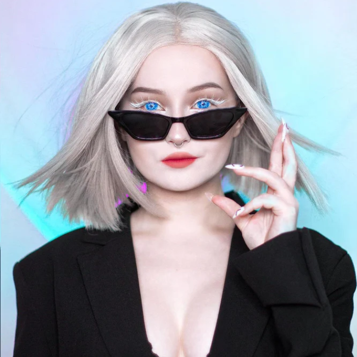 Lenti Cosplay Crazy Lens White Walker Blue - shooting