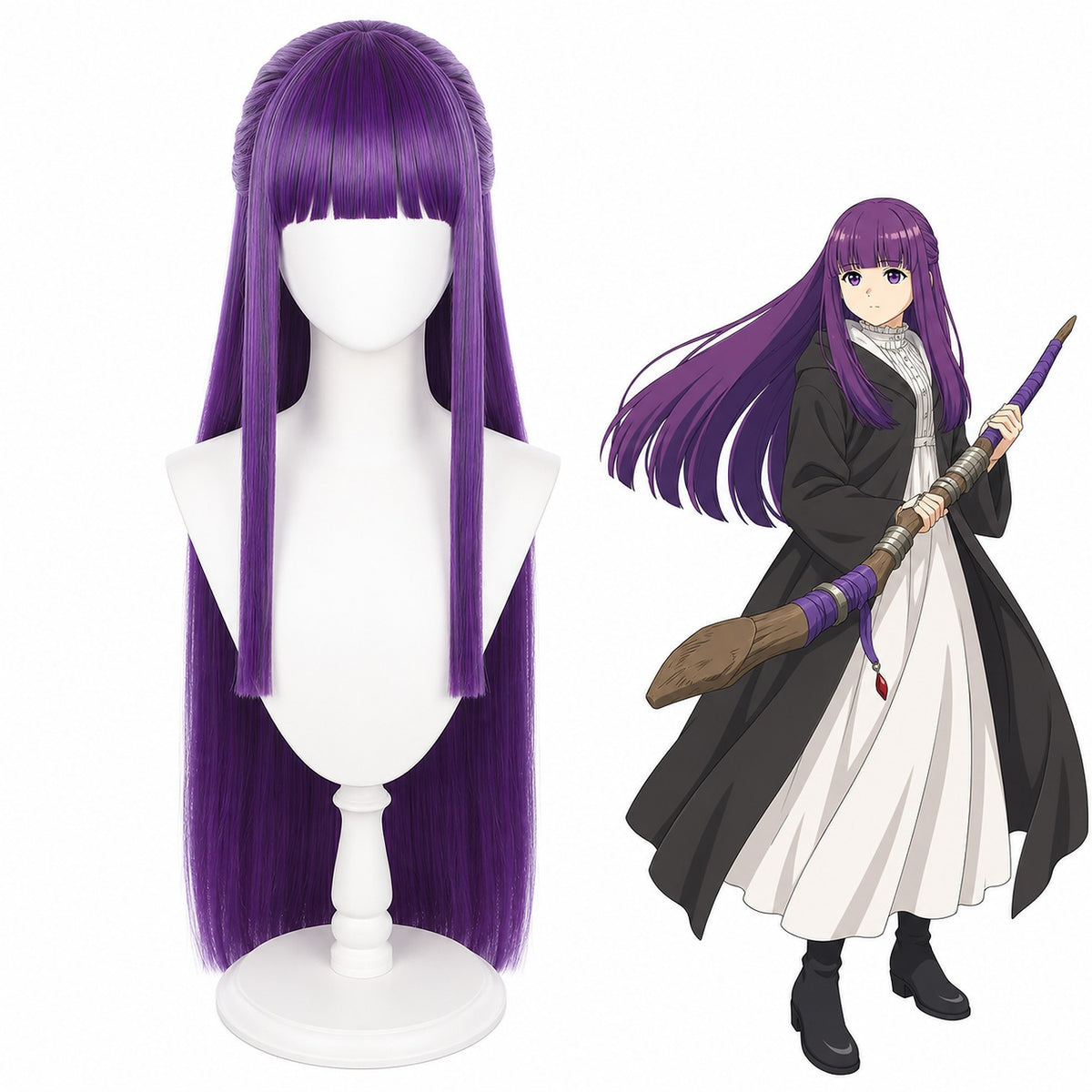 parrucca cosplay sacadranca frieren fern