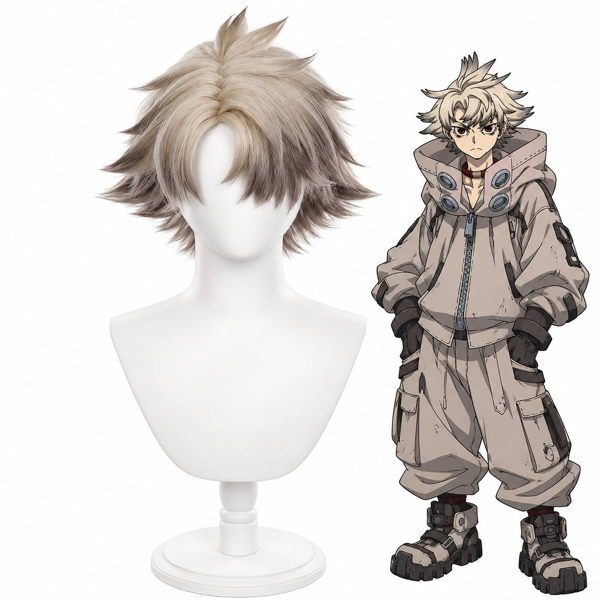Parrucca Cosplay Gachiakuta – Rudo – Biondo 30 cm