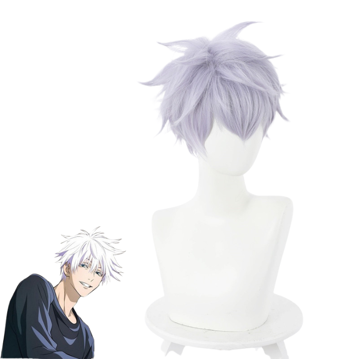 sacadranca parrucca cosplay wig jujutsu kaisen satoru gojo
