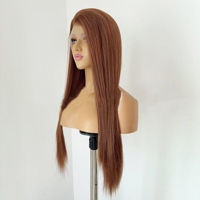 sacadranca parrucca lace front wig brown 65cm
