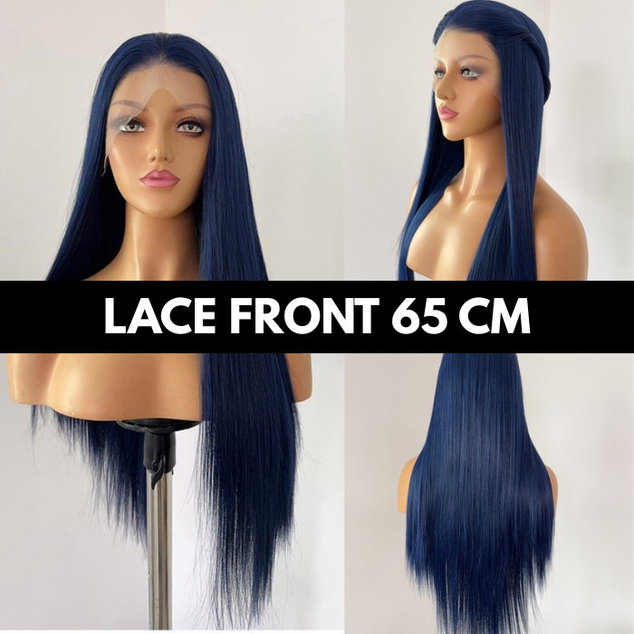 sacadranca parrucca ace front wig dark blue 65 cm