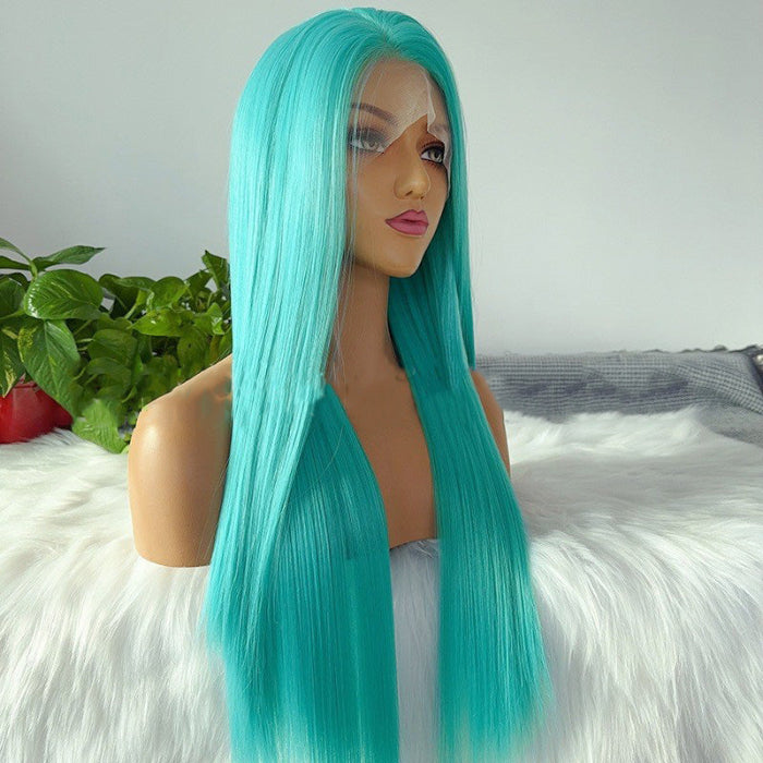 sacadranca parrucca lace front wig lake green 65 cm