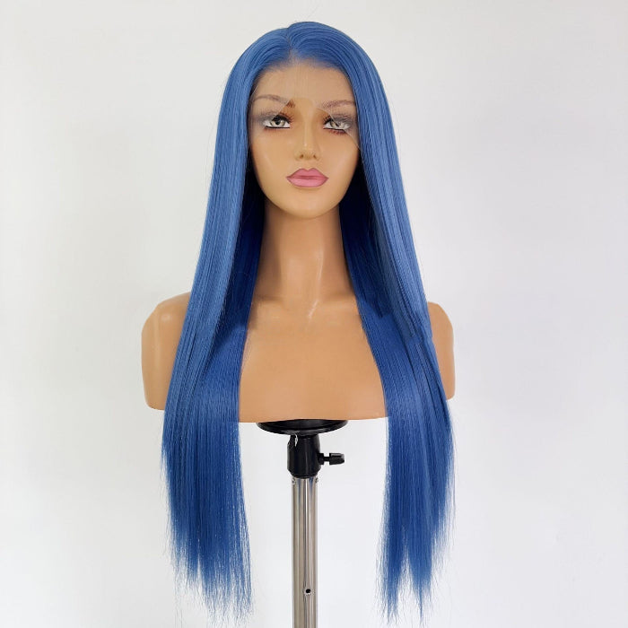 sacadranca parrucca lace front wig marine blue 65 cm