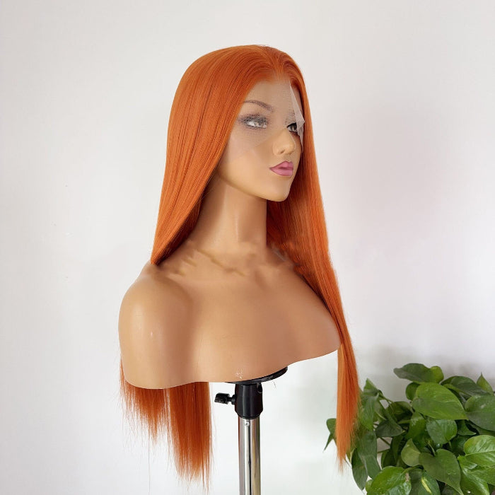 sacadranca parrucca lace front wig orange