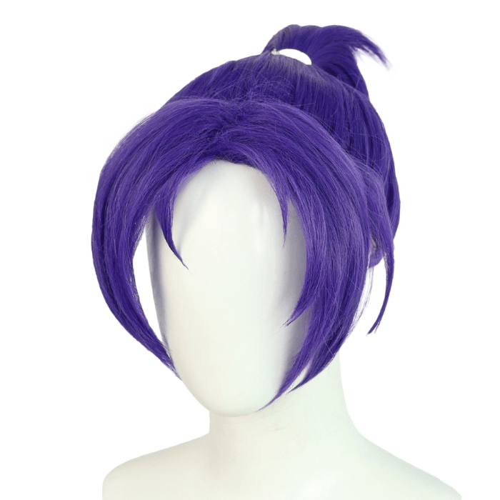 Dark purple cosplay hot sale wig