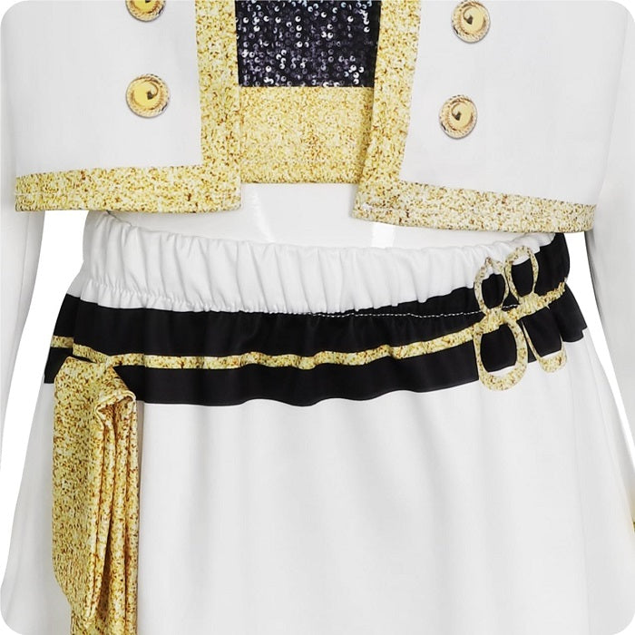 Costume K-Pop Demon Hunters Huntrix Blue White Mira - Dettaglio