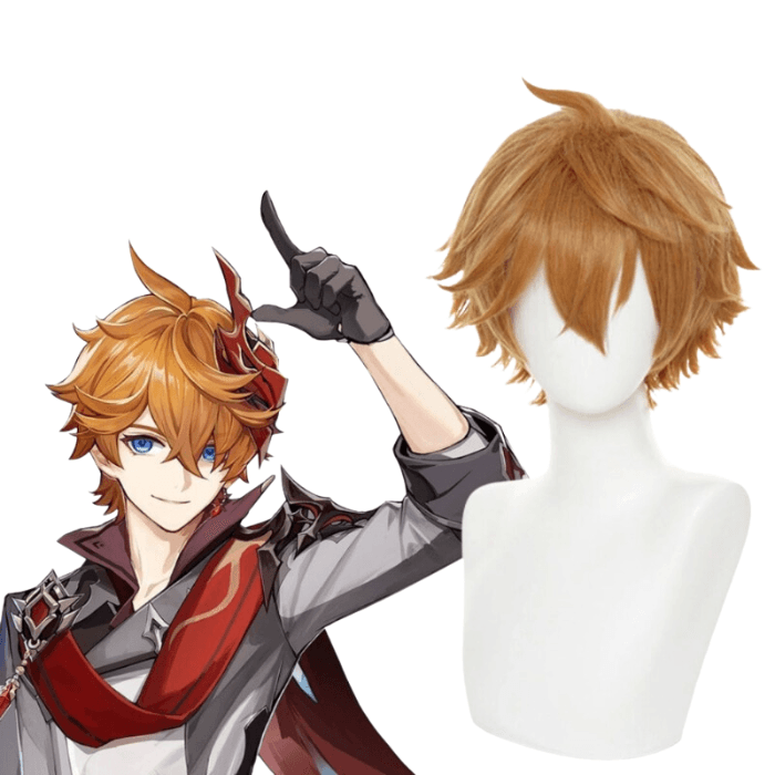 parrucche cosplay sacadranca genshin impact tartaglia - copertina