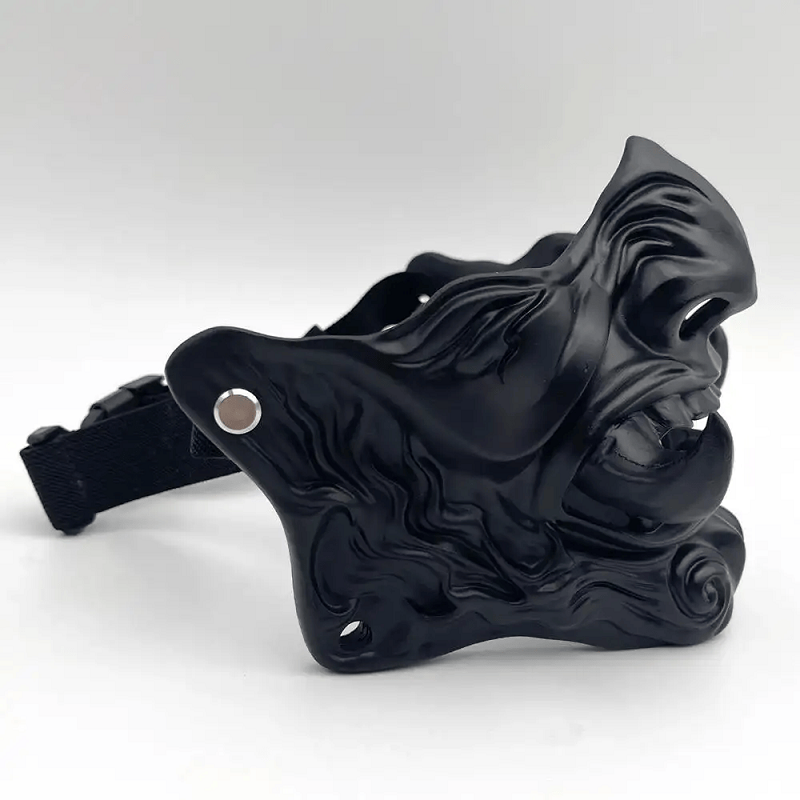 Cosplay Accessories - Resin Kabuki Demon Oni Half Mask