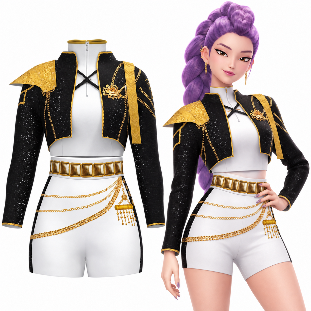 sacadranca - costume-cosplay-kpop-demon-hunters-rumi-golden
