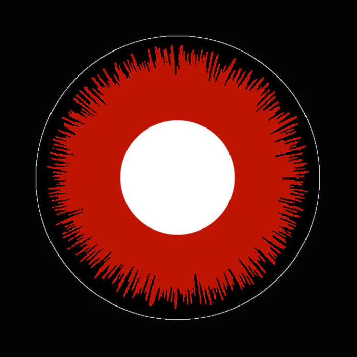 sacadranca lenti cosplay crazy lens mystic red 17 mm