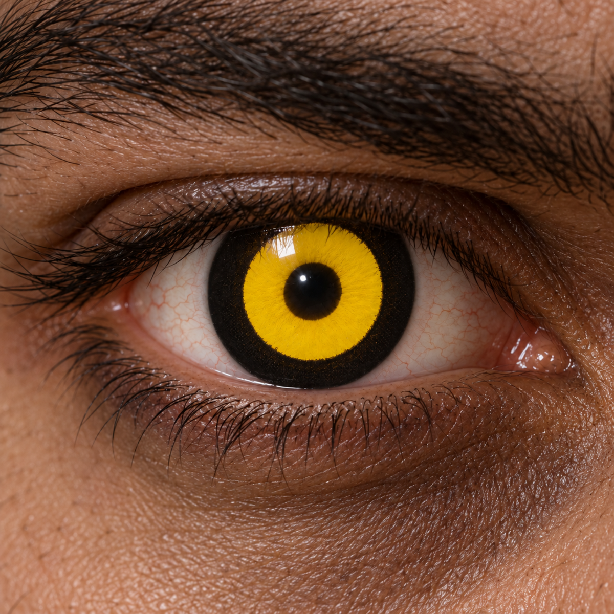 lenti cosplay crazy lens sacadranca urban layer yellow ghoul 17mm