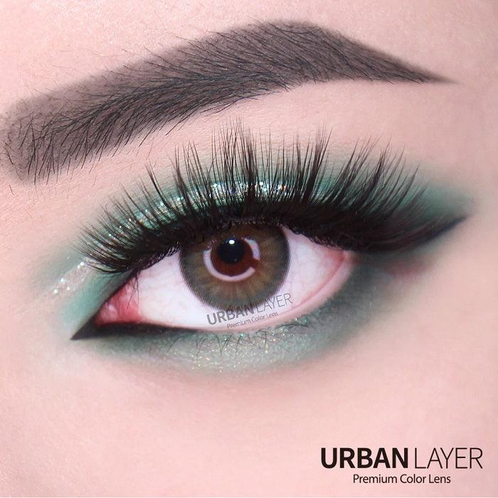lenti colorate effetto naturale olivia green - copertina