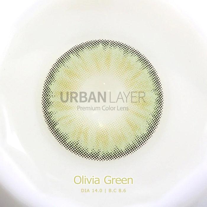 lenti colorate effetto naturale olivia green - texture