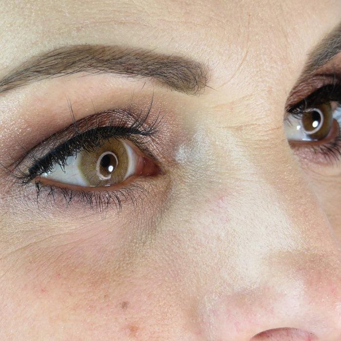 Lenti Colorate Effetto Naturale Glitter Hazel – Foto Occhi