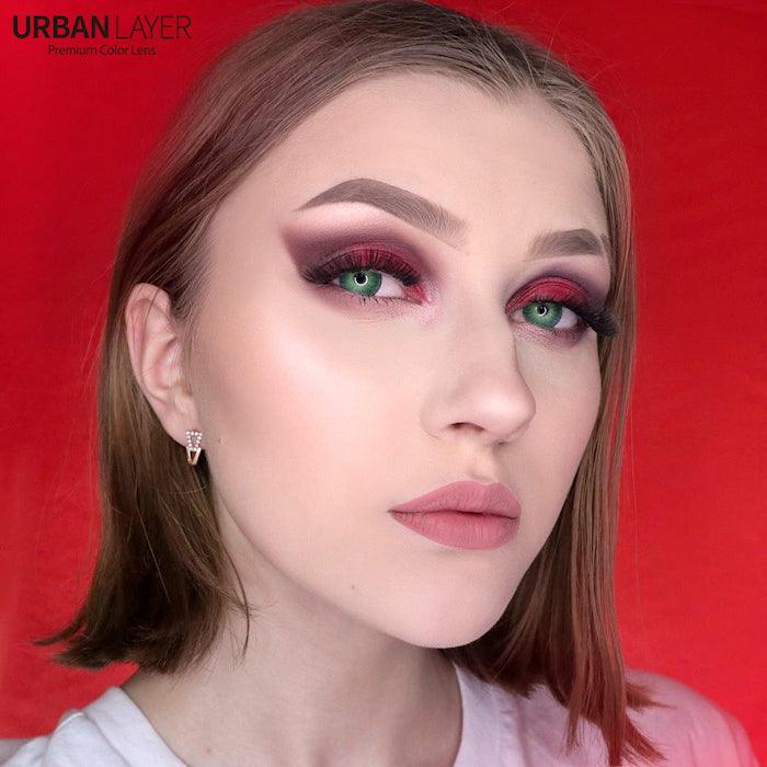 Lenti Colorate Effetto Naturale New York Green – Colore Occhi: Castano