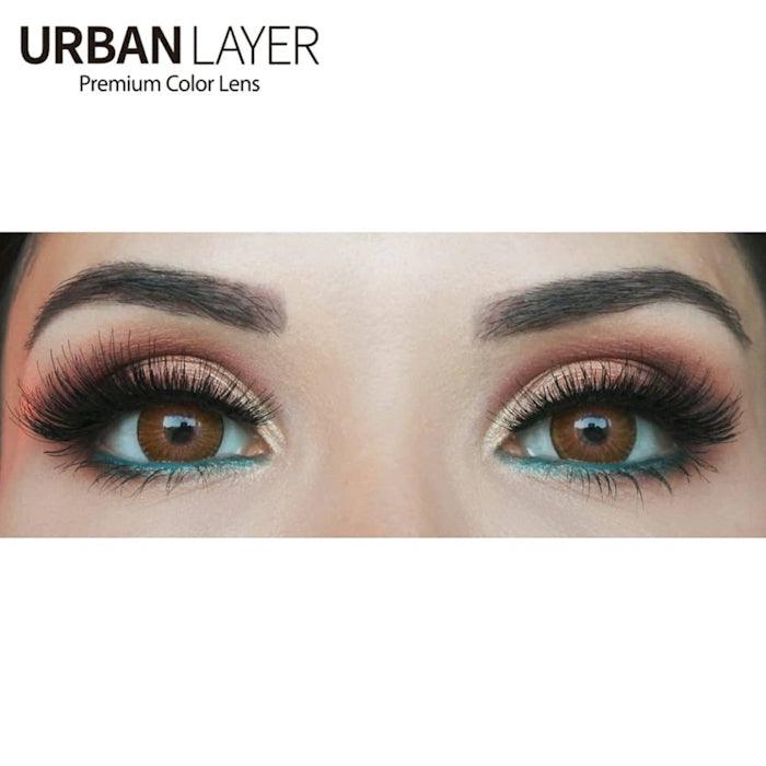 Lenti Colorate Effetto Naturale New York N Hazel – Close-up occhi