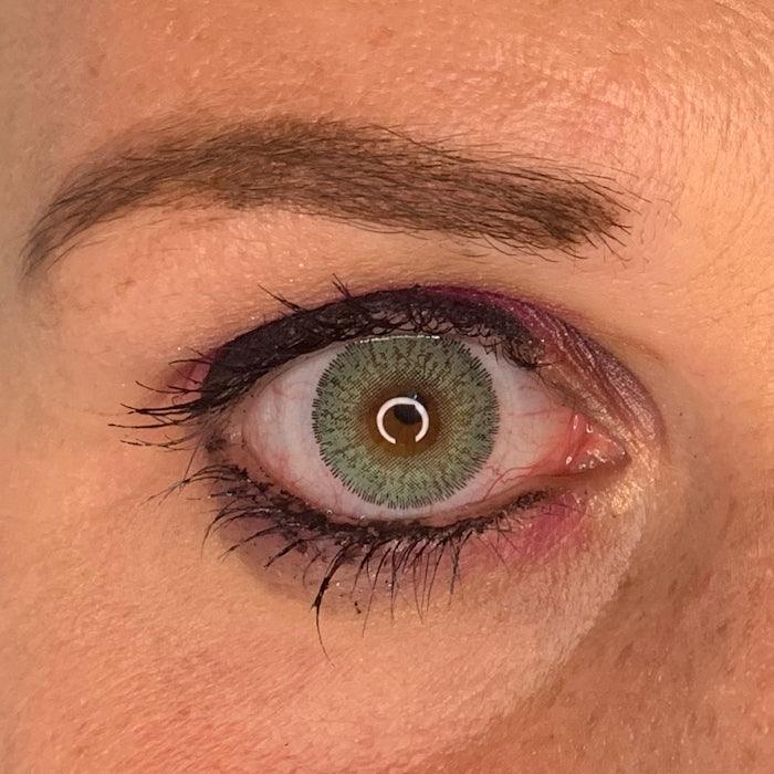 Lenti Colorate Premium Emerald Green – Dettaglio Occhio